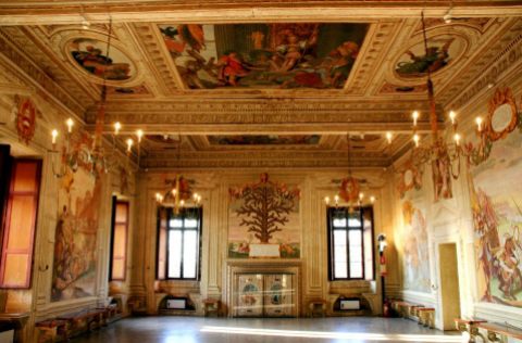 Interni salone rappresentanza (fonte castellodelcatajo.it)