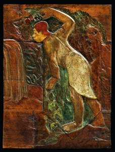 Pape moe (Acqua misteriosa), 1894 Legno di quercia dipinto, cm 81,5 x 62 © Ny Carlsberg Glyptotek, Copenhagen /Photo: Ole Haupt